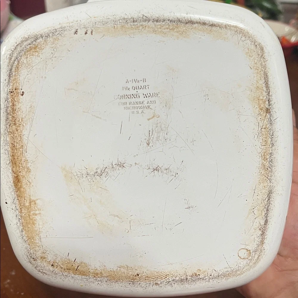 2 Vintage Corningware Spice O' Life A-1-B, 1 1/2 and 1 quart casseroles No lids